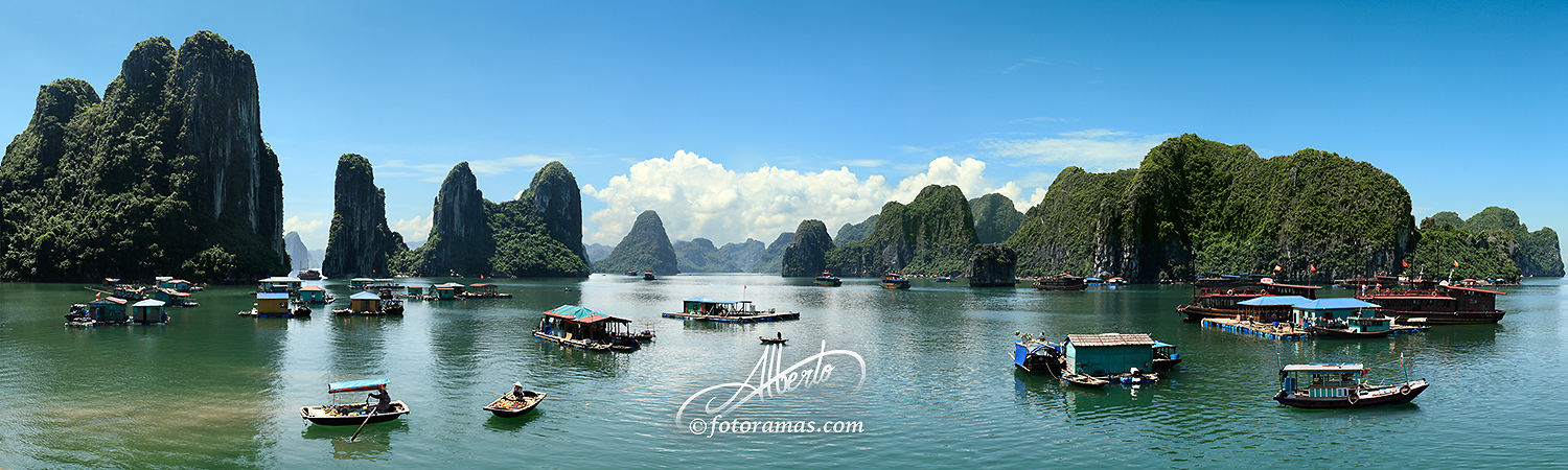 Barcas en la Bahia de Ha Long Vietnam